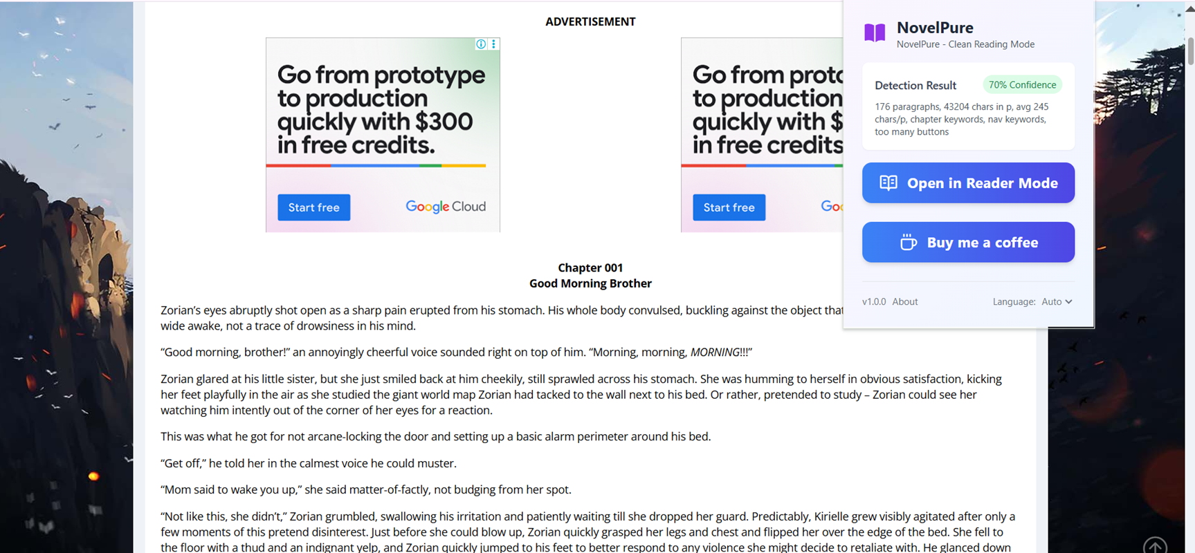 Before using NovelPure